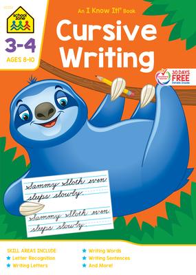 School Zone Cursive Writing Grades 3-4 Workbook