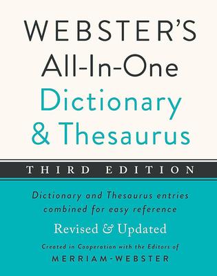 Webster's All-In-One Dictionary and Thesaurus, Third Edition