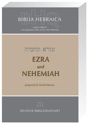 Biblia Hebraica Quinta (Bhq) Vol 20: Ezra and Nehemiah (Softcover) Subscription
