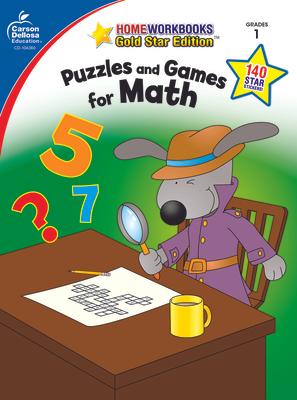 Puzzles and Games for Math, Grade 1: Gold Star Edition Volume 14