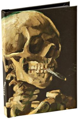 Head of a Skeleton with a Burning Cigarette by Vincent Van Gogh, Skull Mini Notebook