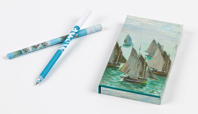 Fishing Boats, Claude Monet 8-Pen Set