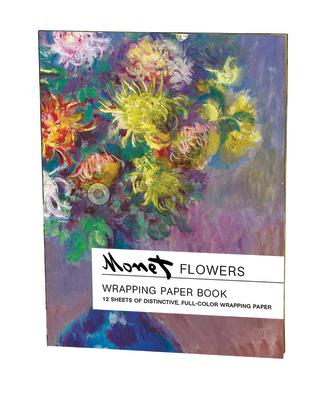 Flowers, Claude Monet: Wrapping Paper Book