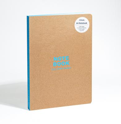 Teneues - A4 Notebook: Kraft and Neon Blue, Hardcover - 230 Lined Pages with Lay Flat Binding: Large Format Hardcover A4 Style Notebook with Special F