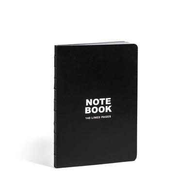 Teneues - Notebook Paperback A5 - 140 Lined Pages with Lay Flat Binding, Classic Black: A5 Notebook