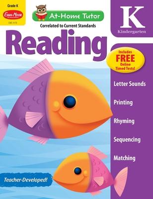 Reading and Phonics Skills, Kindergarten Workbook: At-Home Tutor, Word Families, Sight Words, Sequencing, Tracing, Alphabet, Handwriting