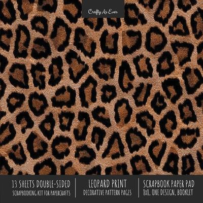 Leopard Print Scrapbook Paper Pad 8x8 Scrapbooking Kit for Cardmaking Gifts, DIY Crafts, Printmaking, Papercrafts, Decorative Pattern Pages Subscription