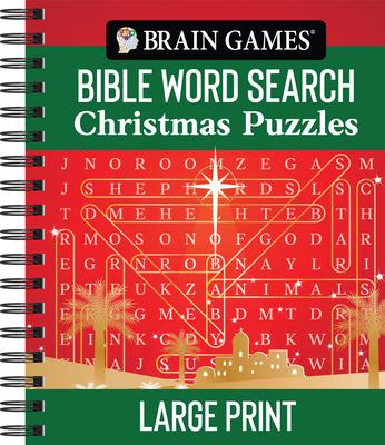 Brain Games - Bible Word Search: Christmas Puzzles - Large Print