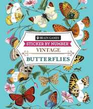 Brain Games - Sticker by Number - Vintage: Butterflies Subscription