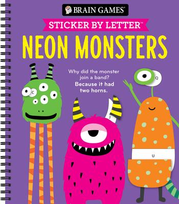 Brain Games - Sticker by Letter: Neon Monsters