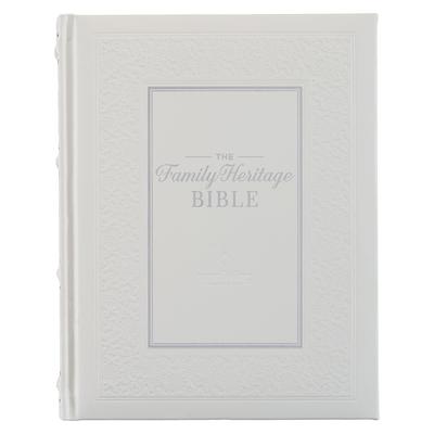 NLT Family Heritage Bible, Large Print Family Devotional Bible for Study, New Living Translation Holy Bible Faux Leather Hardcover, Additional Interac