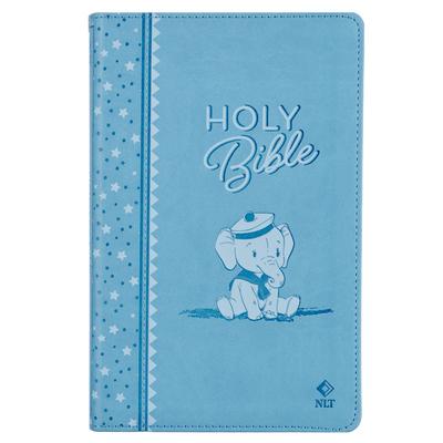 Bible NLT Infant (Faux Leather, Blue) Subscription