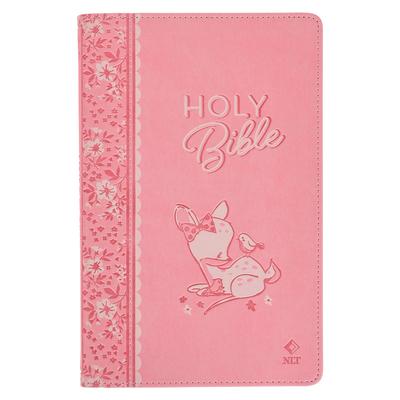 NLT Keepsake Holy Bible for Baby Girls Baptism Easter, New Living Translation, Pink