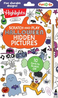 Scratch-And-Play Halloween Hidden Pictures: Not-Too-Spooky Halloween Scratch Off Puzzles for Kids 6 and Up, 10 Halloween Picture Activity Cards to Sha