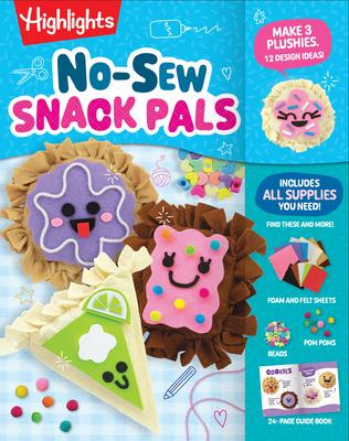No-Sew Snack Pals: No-Sew Felt Craft Kit for Kids with All Supplies Included, Make Kawaii Snack Pillows with Felt Food and Mini Craft Activities, Fun Subscription