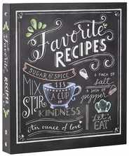 Deluxe Recipe Binder - Favorite Recipes (Chalkboard) - Write in Your Own Recipes Subscription
