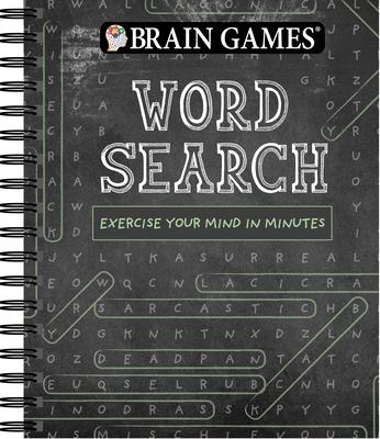 Brain Games - Word Search (Chalkboard #1): Exercise Your Mind in Minutes Volume 1