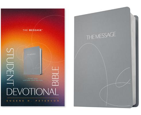 The Message Student Devotional Bible (Leather-Look, Stone Gray) Subscription