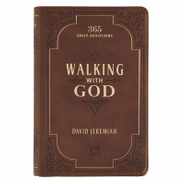 Walking with God Devotional - Brown Faux Leather Daily Devotional for Men & Women 365 Daily Devotions Subscription