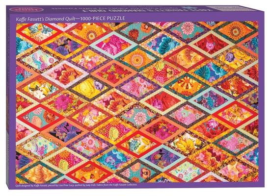 Kaffe Fassett's Diamond Quilt Jigsaw Puzzle for Adults: 1000 Pieces, Dimensions 29.5 X 19.5 Subscription
