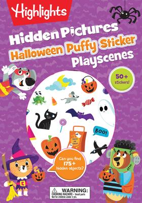 Halloween Hidden Pictures Puffy Sticker Playscenes: Over 50 Reusable Halloween Stickers to Decorate, Find Over 175 Hidden Objects, Solve Mazes and Mor