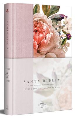 Biblia Reina Valera 1960 Letra Grande. Tapa Dura, Tela Rosada Con Flores, Tamao Manual / Bible Rvr 1960. Handy Size, Large Print, Hardcover, Pink