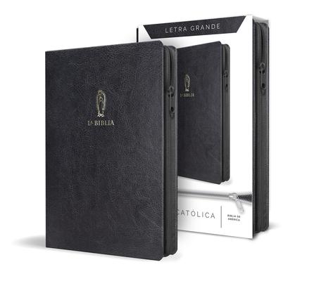 La Biblia Catlica Letra Y Tamao Grande. Smil Piel Negra, Cremallera / Catholic Bible in Spanish Black Leathersoft with Zipper
