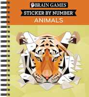 Brain Games - Sticker by Number: Animals - 2 Books in 1 (42 Images to Sticker) Subscription