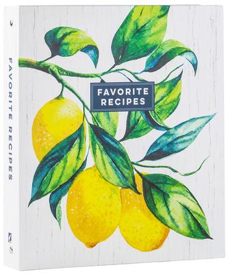 Deluxe Recipe Binder - Favorite Recipes (Lemons) - Write in Your Own Recipes