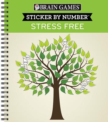 Brain Games - Sticker by Number: Stress Free (28 Images to Sticker)