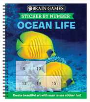 Brain Games - Sticker by Number: Ocean Life (Easy - Square Stickers): Create Beautiful Art with Easy to Use Sticker Fun! Subscription