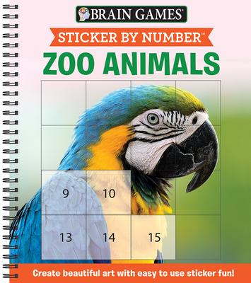 Sticker by Number: Zoo Animals