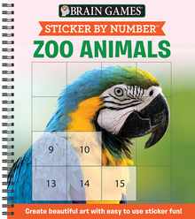 Sticker by Number: Zoo Animals