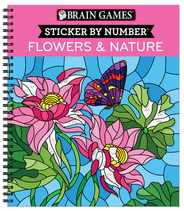 Brain Games - Sticker by Number: Flowers & Nature (28 Images to Sticker) Subscription
