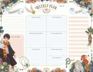 Harry Potter: Floral Fantasy Weekly Planner Notepad Subscription