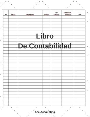 Libro De Contabilidad: Un Simple Libro De Contabilidad Para La Tenedura De Libros