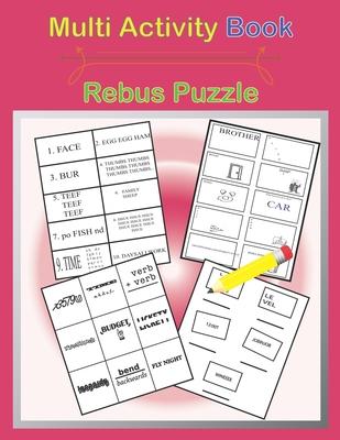 Multi Activity Book Rebus Puzzle: Word Plexer Puzzle Game, Story Rebus Large Fun and Relaxing