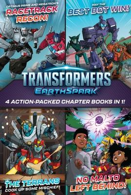 Transformers Earthspark 4 Action-Packed Chapter Books in 1!: Optimus Prime and Megatron's Racetrack Recon!; The Terrans Cook Up Some Mischief!; May th