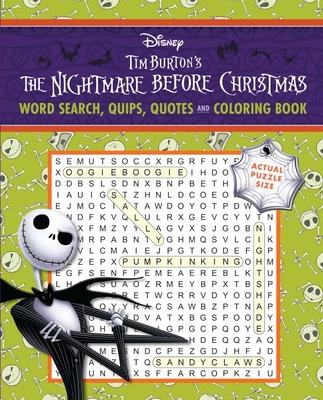 Disney Tim Burton's the Nightmare Before Christmas Word Search, Quips, Quotes and Coloring Book - Coloring Book for Teens and Adults, Officially Licen Subscription