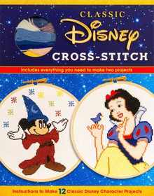 Classic Disney Cross-Stitch - Craft Gift for Disney Fans - Cross-Stitch Kit for Adults, Officially Licensed
