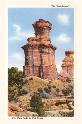 Vintage Journal The Lighthouse Rock, Palo Duro Park, Texas