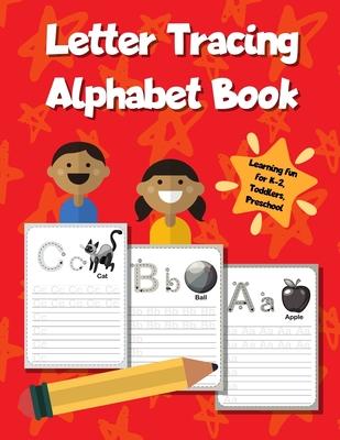 Letter Tracing Alphabet Book: ABC Learning Workbook for Kids - Toddlers, Preschool, K-2 - Red