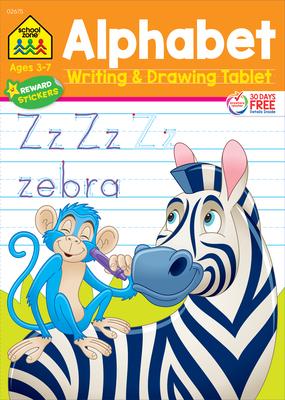 School Zone Alphabet Writing & Drawing Tablet Workbook