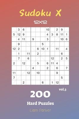 Sudoku X 12x12 - 200 Hard Puzzles vol.3