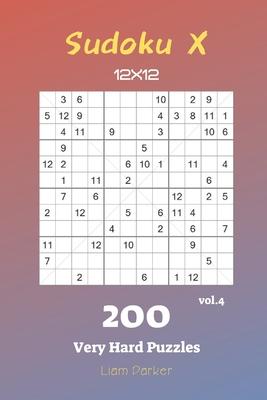 Sudoku X 12x12 - 200 Very Hard Puzzles vol.4