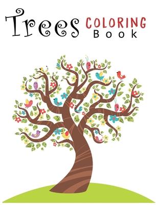 Trees Coloring Book: Creative Haven Beautiful Trees Coloring Book (Creative Haven Coloring Books) 8.5x11"