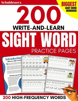 200 Write-and-Learn Sight Word Practice Pages: Learn the Top 200 High-Frequency Words Essential to Reading and Writing Success (Sight Word Books)