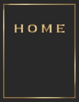 Home: Gold and Black Decorative Book - Perfect for Coffee Tables, End Tables, Bookshelves, Interior Design & Home Staging Ad