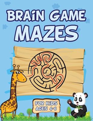 Brain Game Mazes For Kids Ages 4-6: Best maze workbook for kids. This maze activity books for kids is perfect to keep kids brain sharp. Great for skil