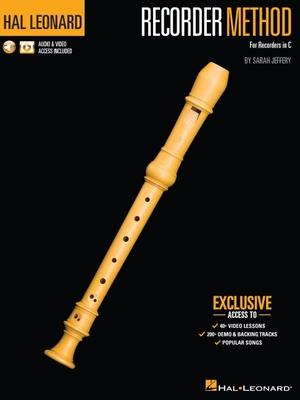 Hal Leonard Recorder Method by Sarah Jeffery - Book with 200+ Audio Demo & Backing Tracks & 40+ Video Lessons Included Subscription